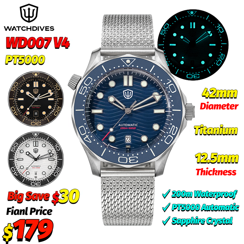 Watchdives WD007 V4 Automatic  - Luxury Watch Business recension och pris