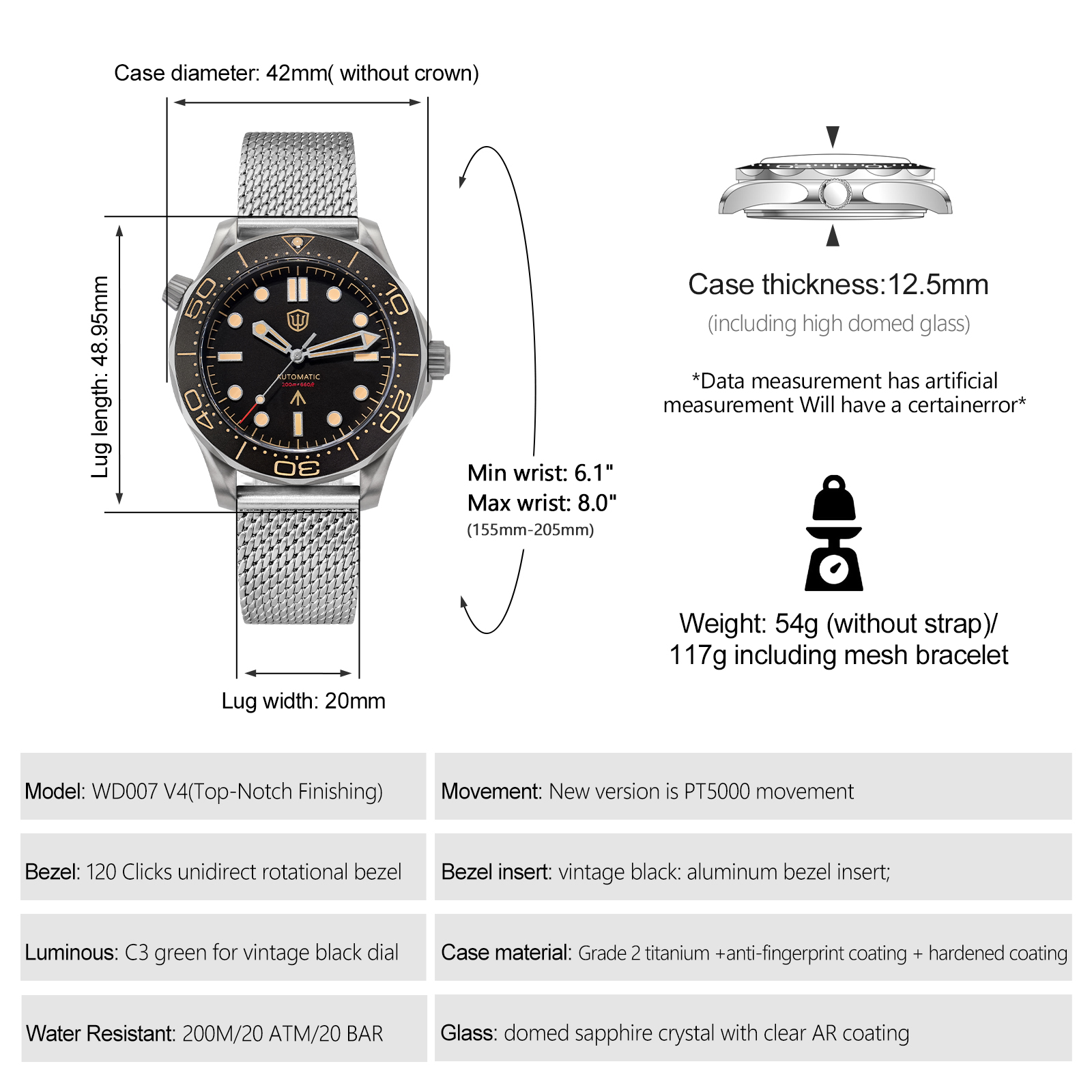 Watchdives WD007 V4 Automatic  - Luxury Watch Business recension och pris