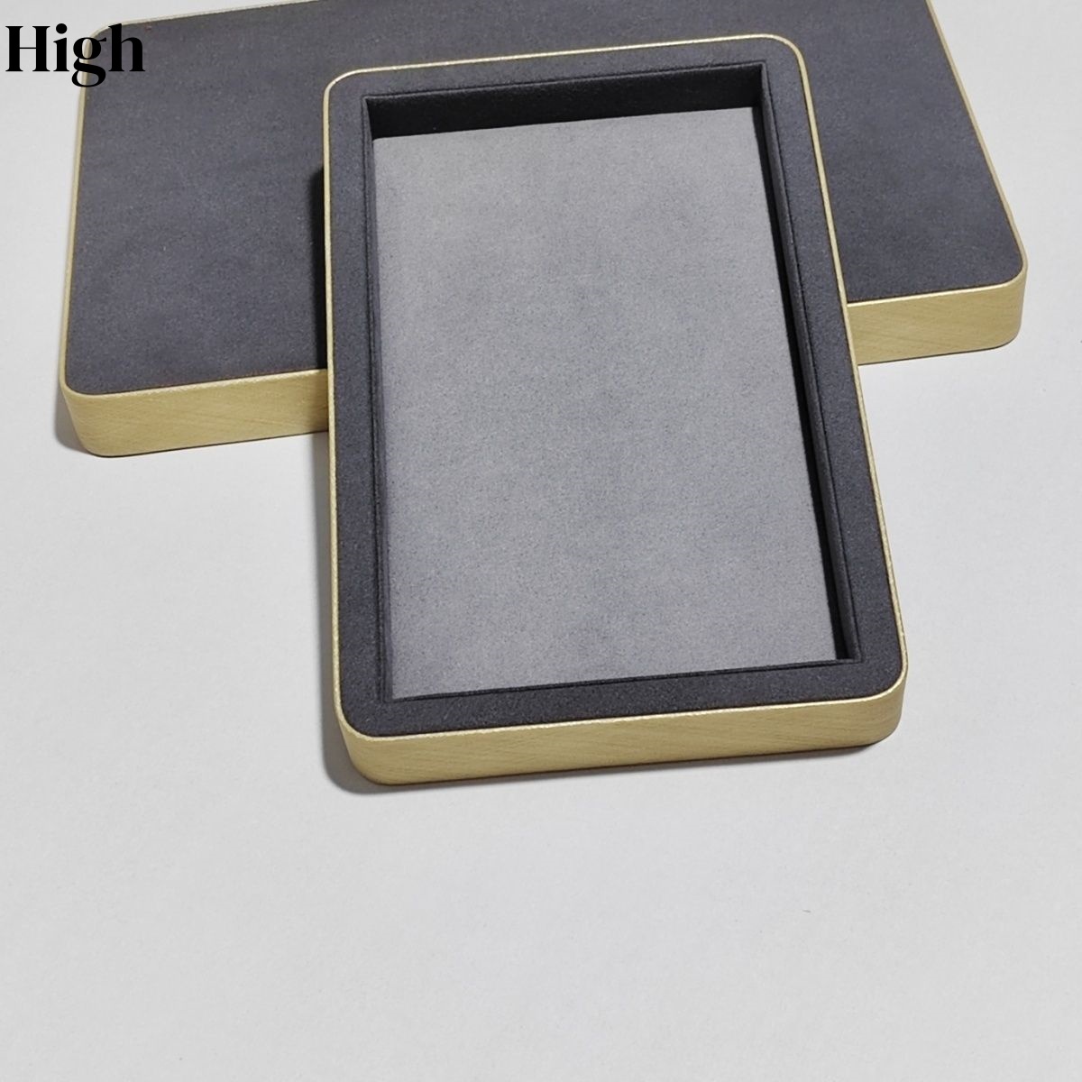 Gray Suede Leather Jewelry Dis - Luxury Watch Photo recension och pris