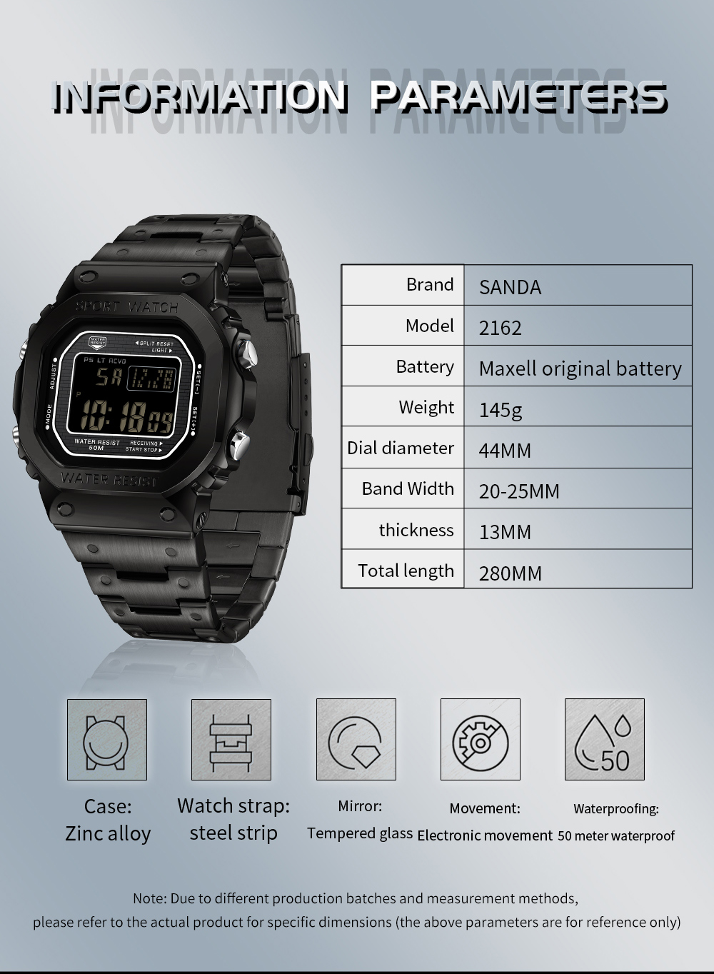 SANDA 2162 Men's Electronic Di - Minute Repeater Watch recension och pris