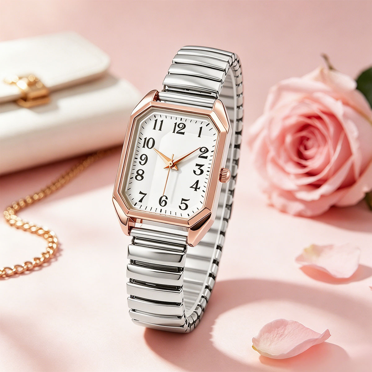 Women Octagonal Rectangle Quar - Lux Watch recension och pris