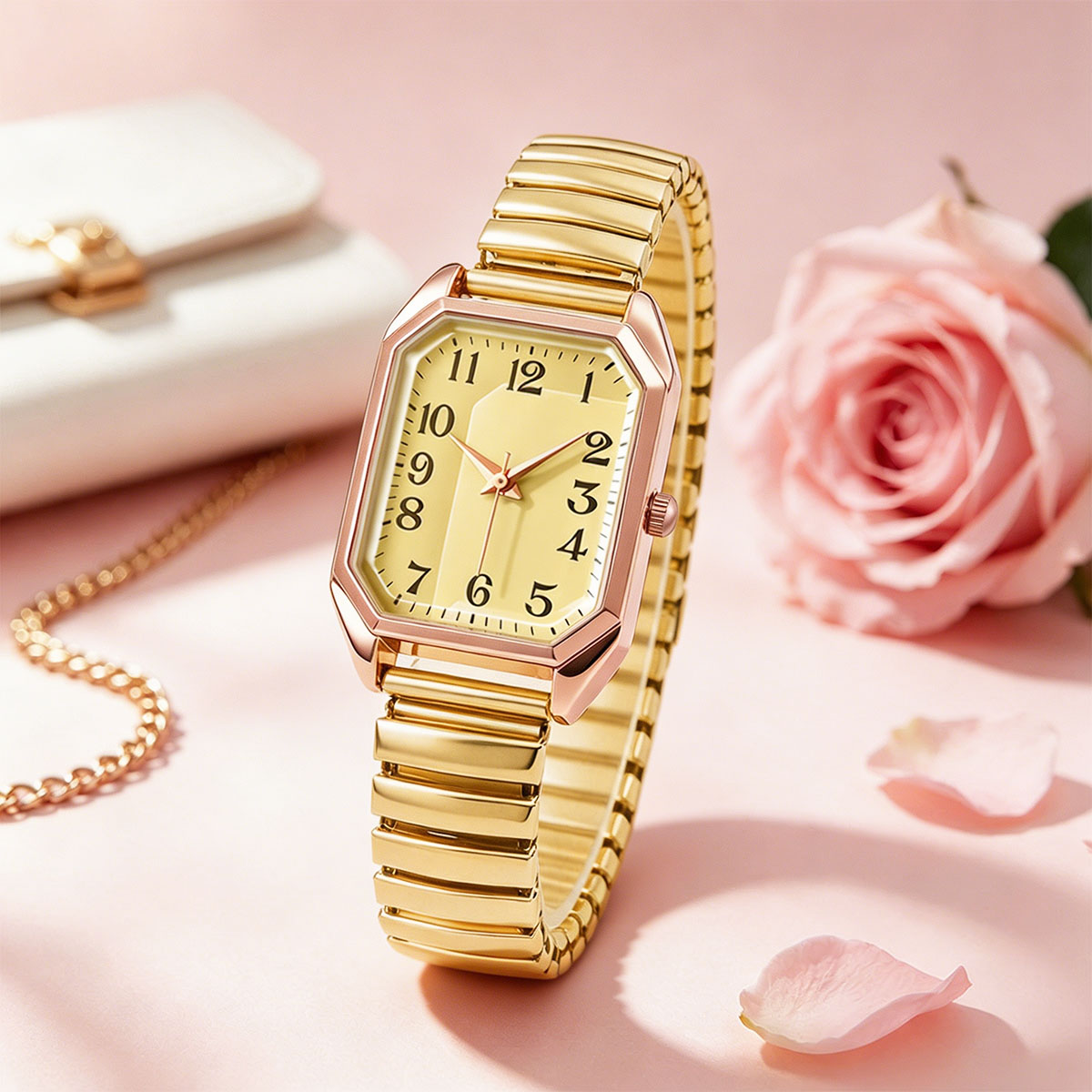 Women Octagonal Rectangle Quar - Lux Watch recension och pris