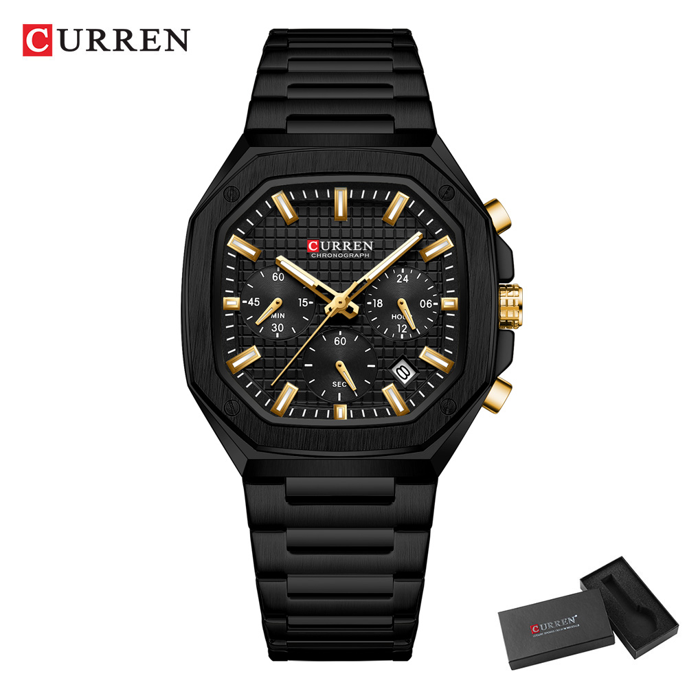 CURREN Luxury Square Chrono Wa - Luxury Watch For Men recension och pris