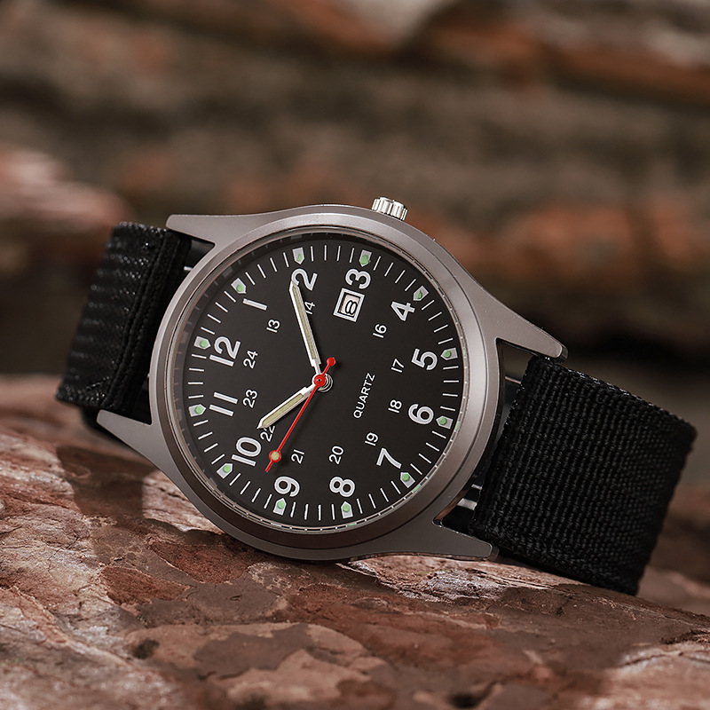 New canvas clothing men's watc - Field Watch Military recension och pris