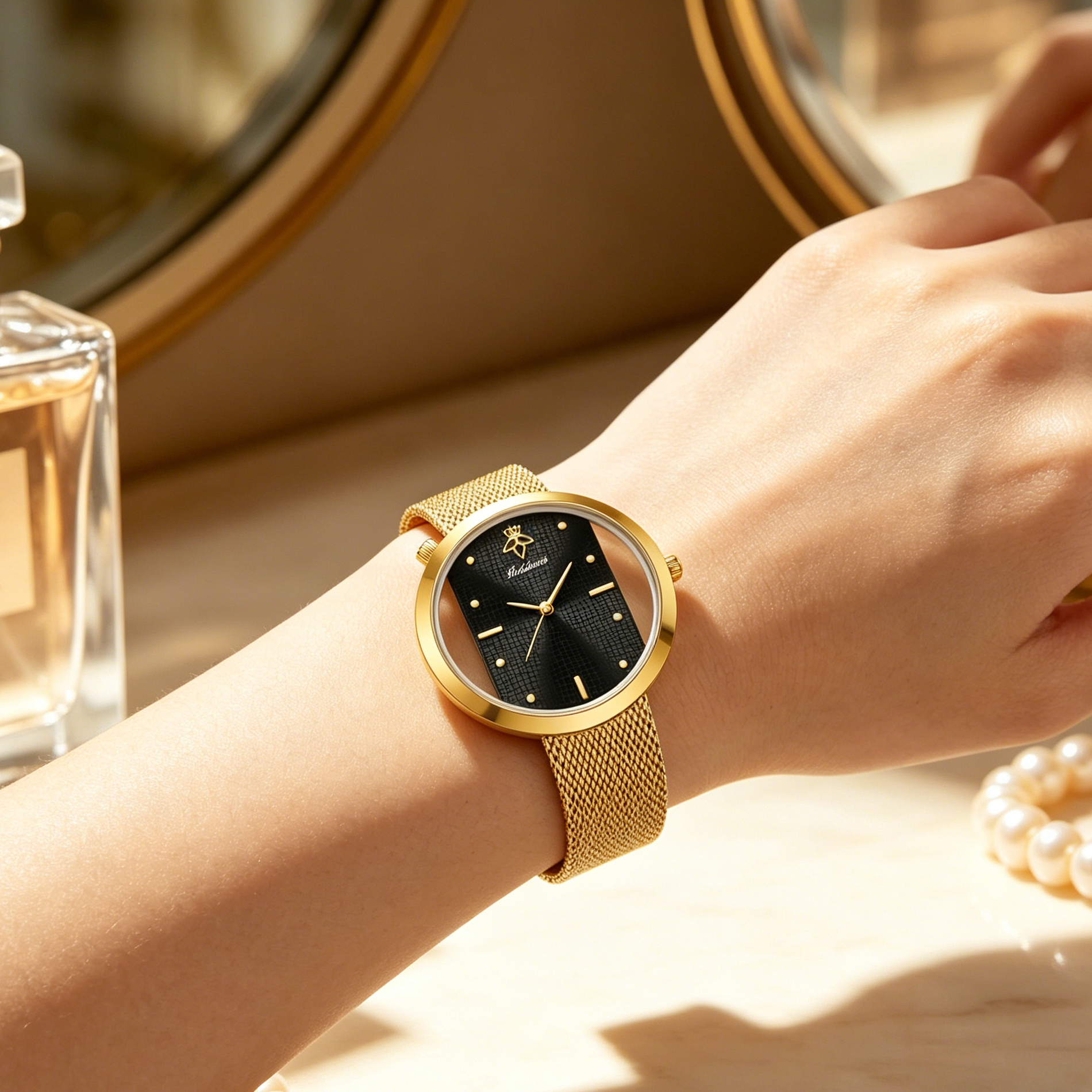 Yalalusi Luxury Women Quartz W - Luxury Watch Gold And Black recension och pris