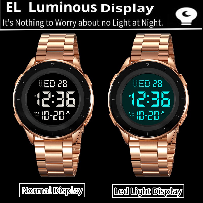 Skmei Dual Time Zone LED Digit - Minute Repeater Watch recension och pris
