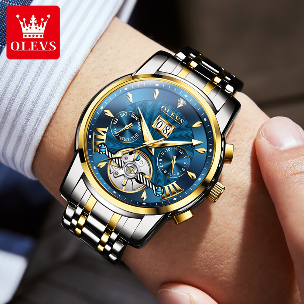 OLEVS Men Watches Luxury Fashi - Luxury Watch Business recension och pris