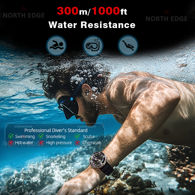 NORTH EDGE TRITON-TI Titanium  - Titanium Sport Watch recension och pris
