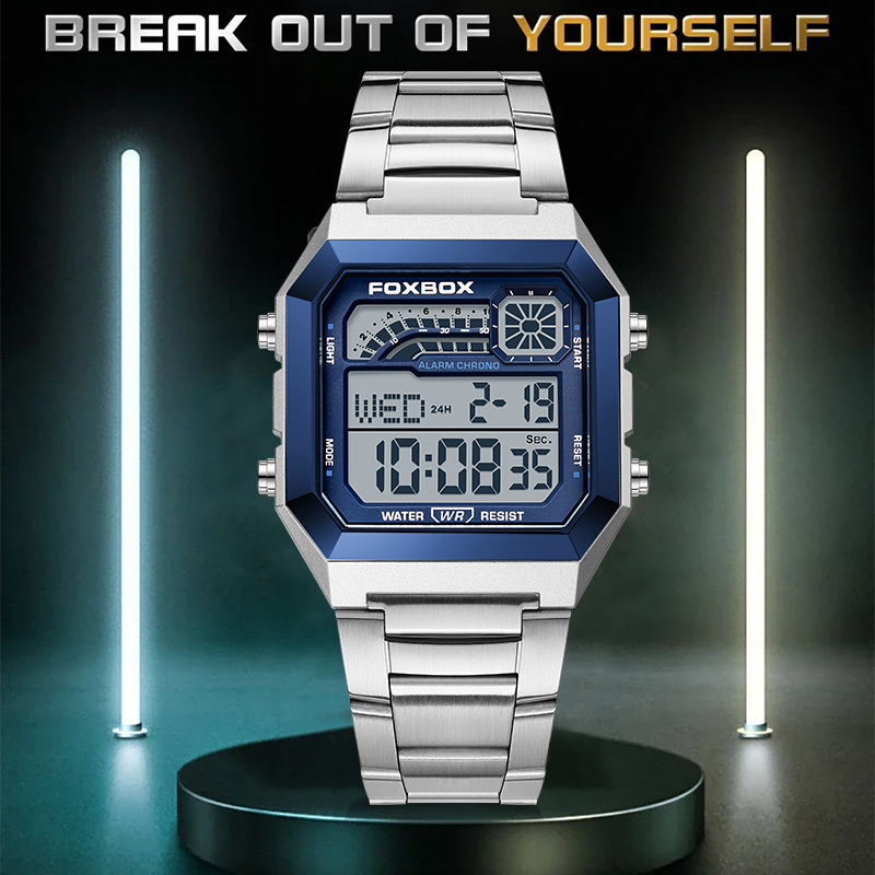 FOXBOX Fashion Luxury Digital  - Luxury Watch For Men recension och pris
