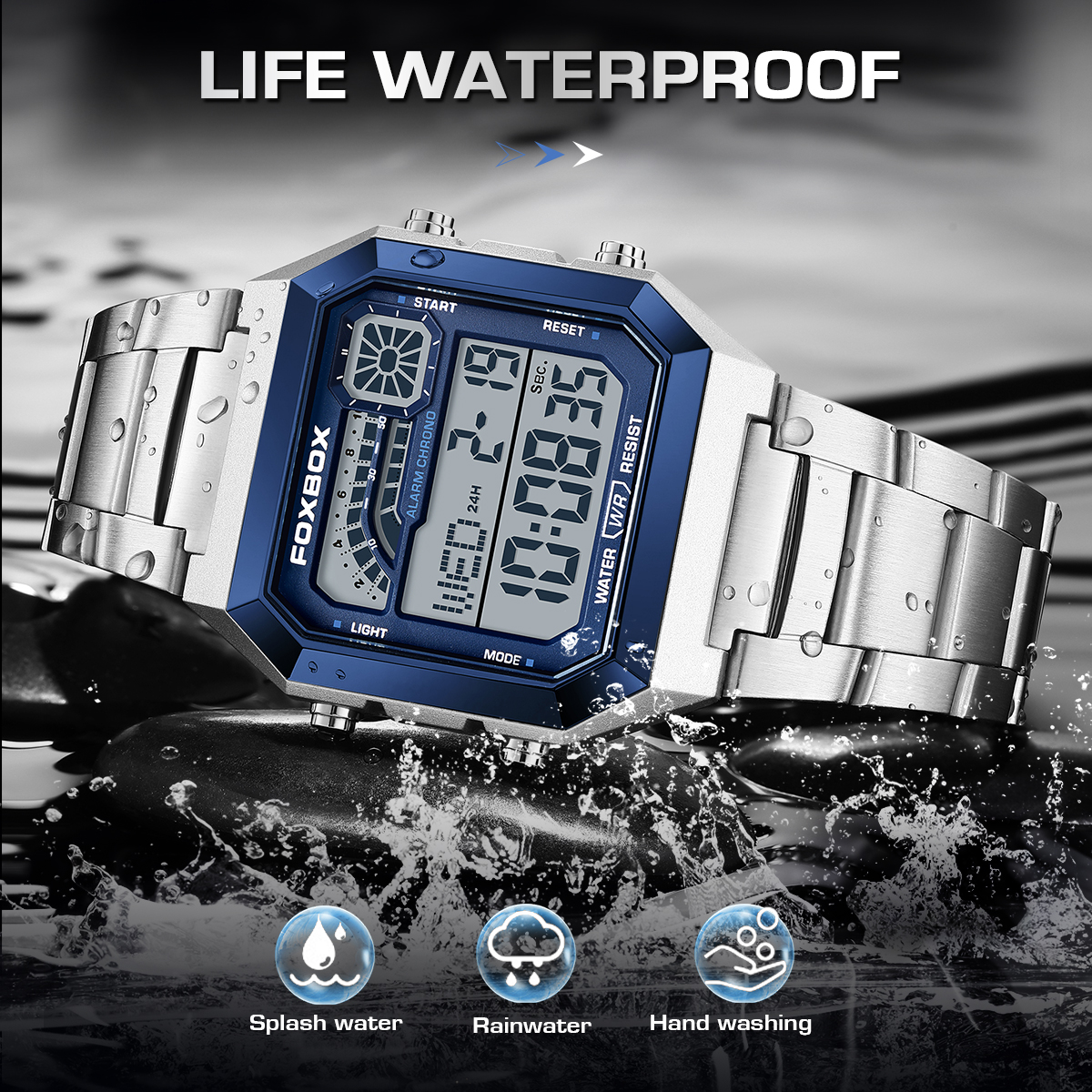 FOXBOX Fashion Luxury Digital  - Luxury Watch For Men recension och pris