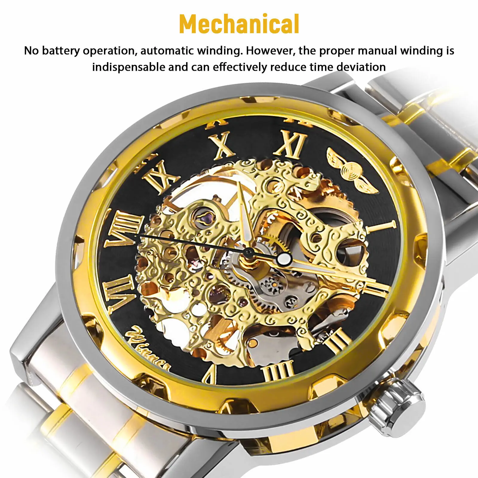 Men's Stainless Steel Strap Ro - Luxury Watch Nice recension och pris