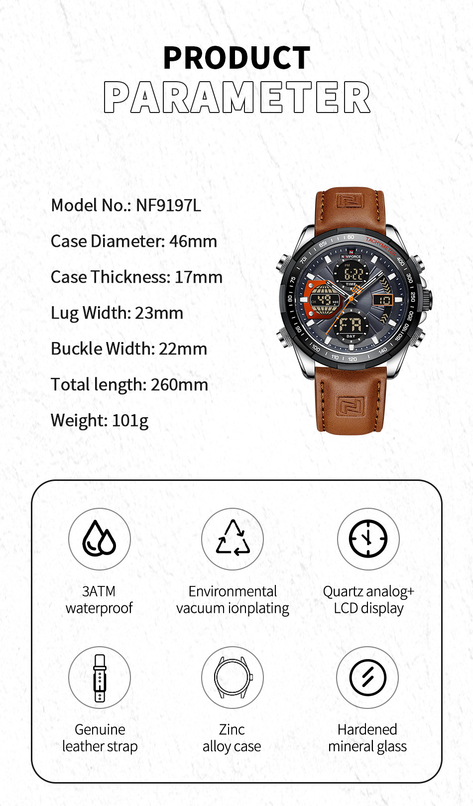 2022 NAVIFORCE Sport Watches f - Field Watch Military recension och pris