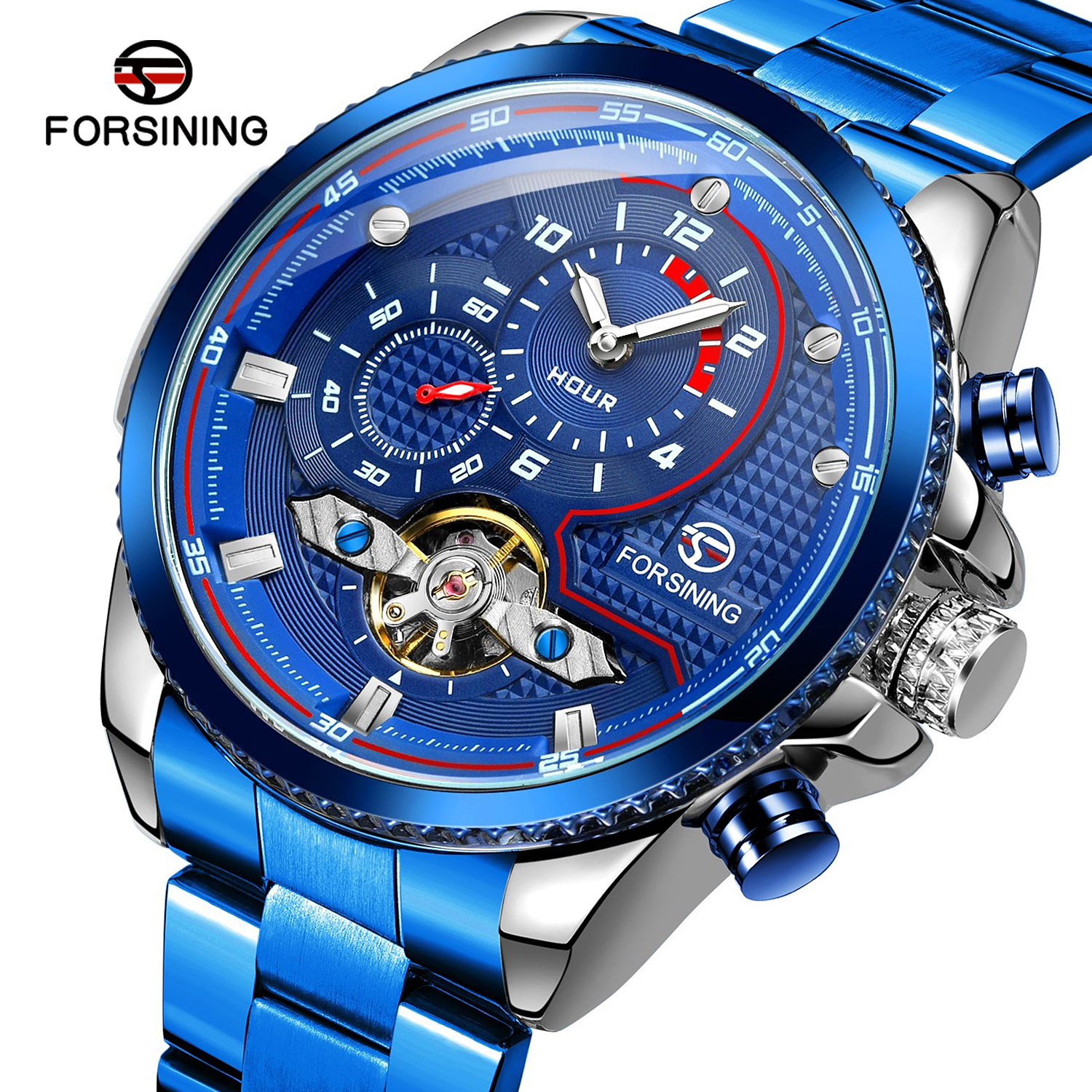 Luxury Brand Blue Male Mechani - Luxury Watch Nice recension och pris