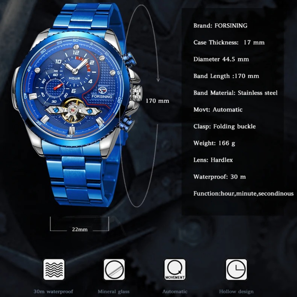 Luxury Brand Blue Male Mechani - Luxury Watch Nice recension och pris