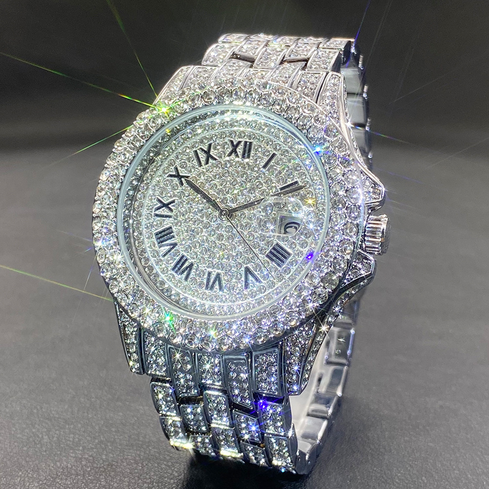 Big Gold Silver Black Wristwat - Luxury Watch Gold And Black recension och pris