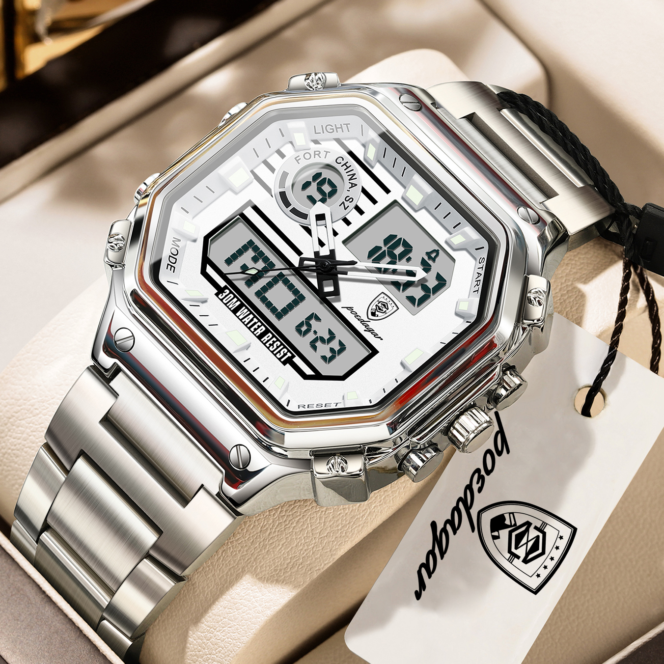 POEDAGAR Functional Men Wristw - Minute Repeater Watch recension och pris