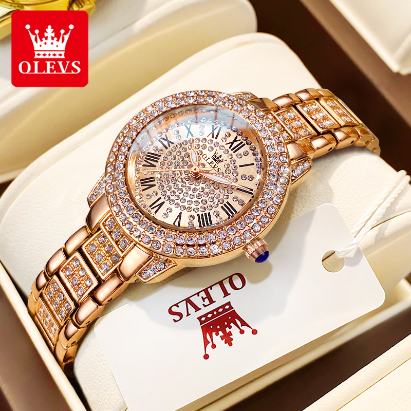 OLEVS 9943 Luxury All Diamond  - Lux Watch recension och pris