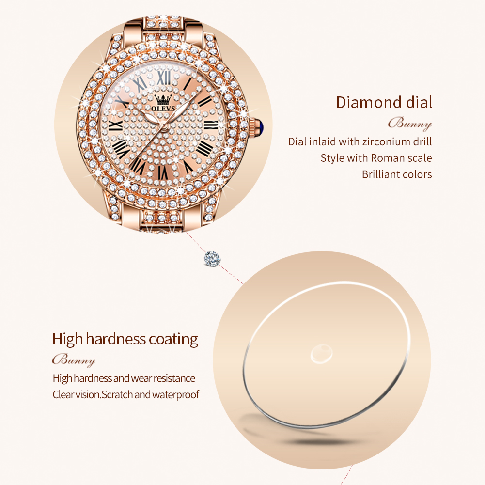 OLEVS 9943 Luxury All Diamond  - Lux Watch recension och pris