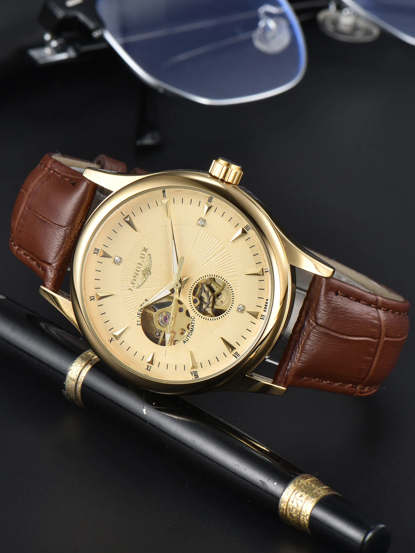 LONGLUX Automatic Watch Elegan - Minute Repeater Watch recension och pris