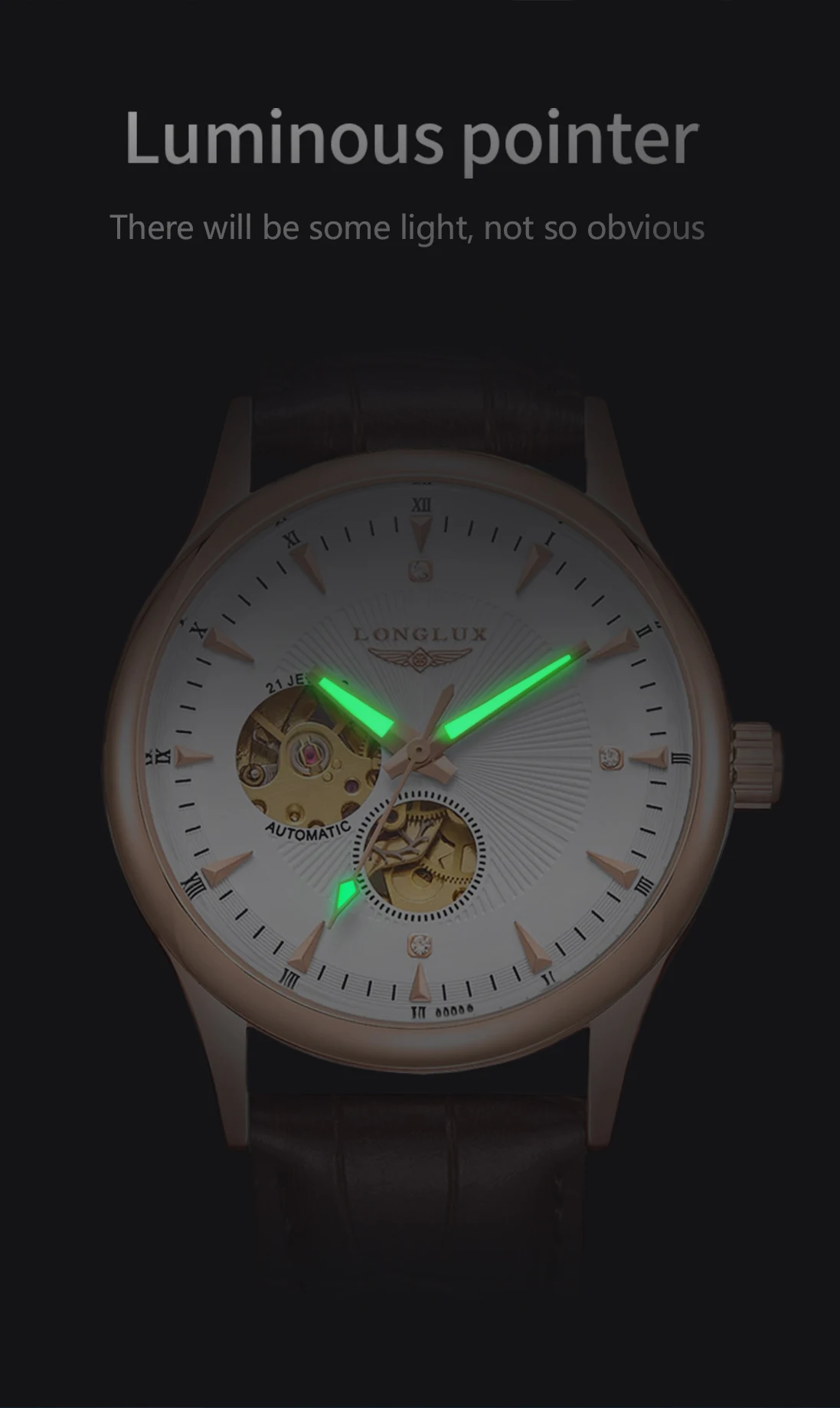 LONGLUX Automatic Watch Elegan - Minute Repeater Watch recension och pris