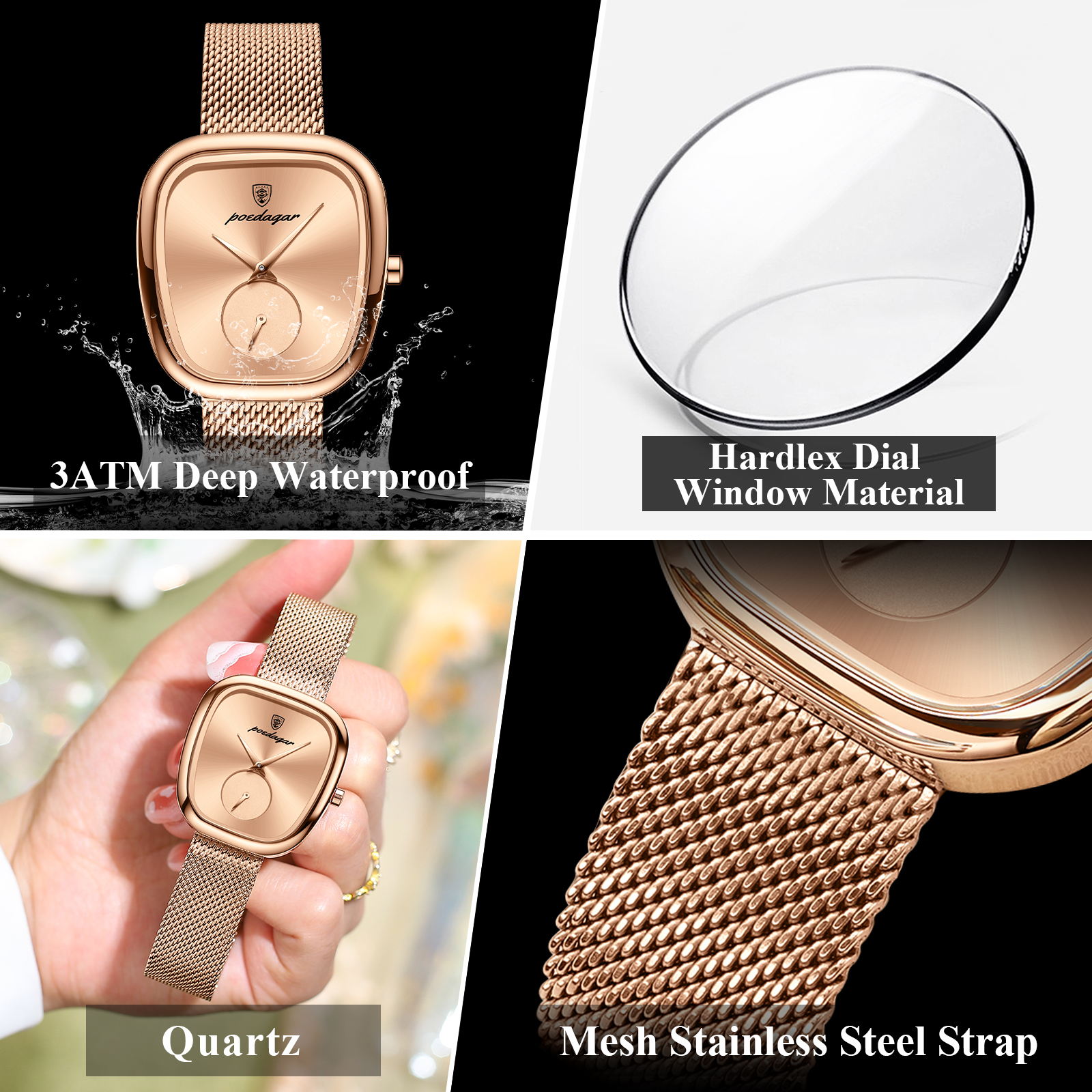 POEDAGAR Luxury Brand Woman Wa - Luxury Watch Brand For Women recension och pris